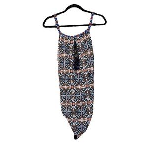 BLEU by Rod Beatite Geometric Cross Back One Piece Swimsuit Size 22